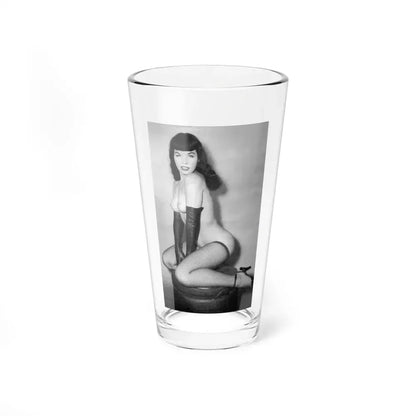 Bettie Page #665 (Vintage Female Icon) Pint Glass 16oz 16oz - Go Mug Yourself