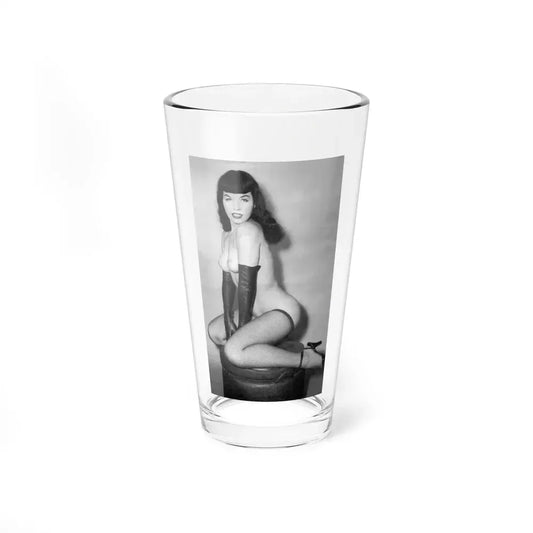 Bettie Page #665 (Vintage Female Icon) Pint Glass 16oz 16oz - Go Mug Yourself