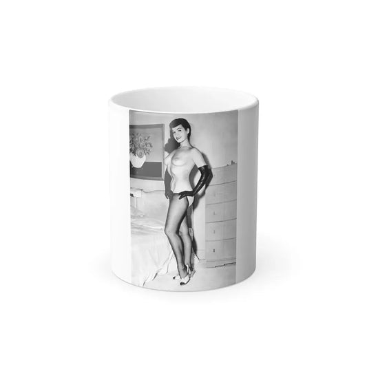 Bettie Page #666 (Vintage Female Icon) Color Changing Coffee Mug 11oz - Go Mug Yourself