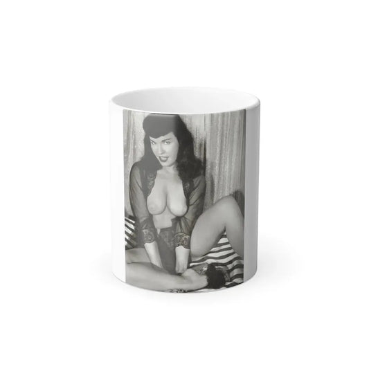 Bettie Page #667 (Vintage Female Icon) Color Changing Coffee Mug 11oz - Go Mug Yourself