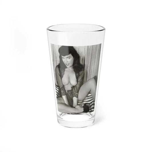 Bettie Page #667 (Vintage Female Icon) Pint Glass 16oz 16oz - Go Mug Yourself