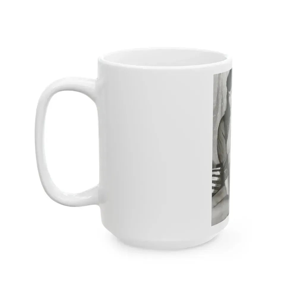 Bettie Page #667 (Vintage Female Icon) White Coffee Mug - Go Mug Yourself