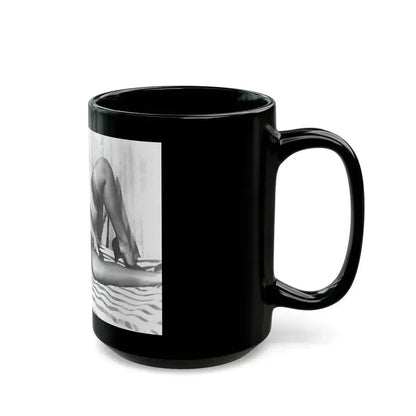 Bettie Page #668 (Vintage Female Icon) Black Coffee Mug - Go Mug Yourself