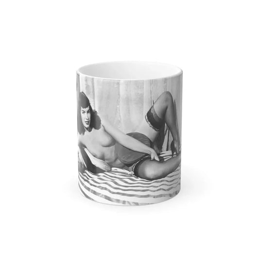 Bettie Page #668 (Vintage Female Icon) Color Changing Mug 11oz 11oz - Go Mug Yourself