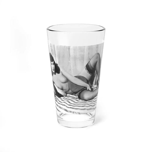 Bettie Page #668 (Vintage Female Icon) Pint Glass 16oz 16oz - Go Mug Yourself