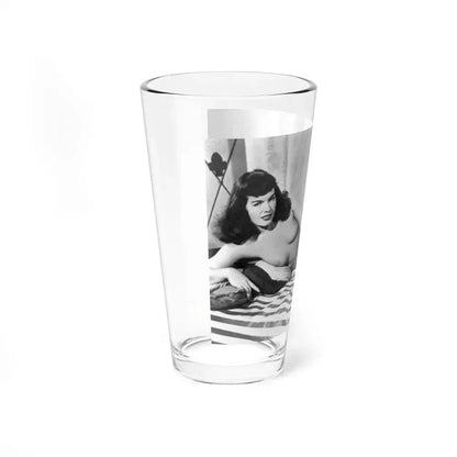 Bettie Page #668 (Vintage Female Icon) Pint Glass 16oz - Go Mug Yourself
