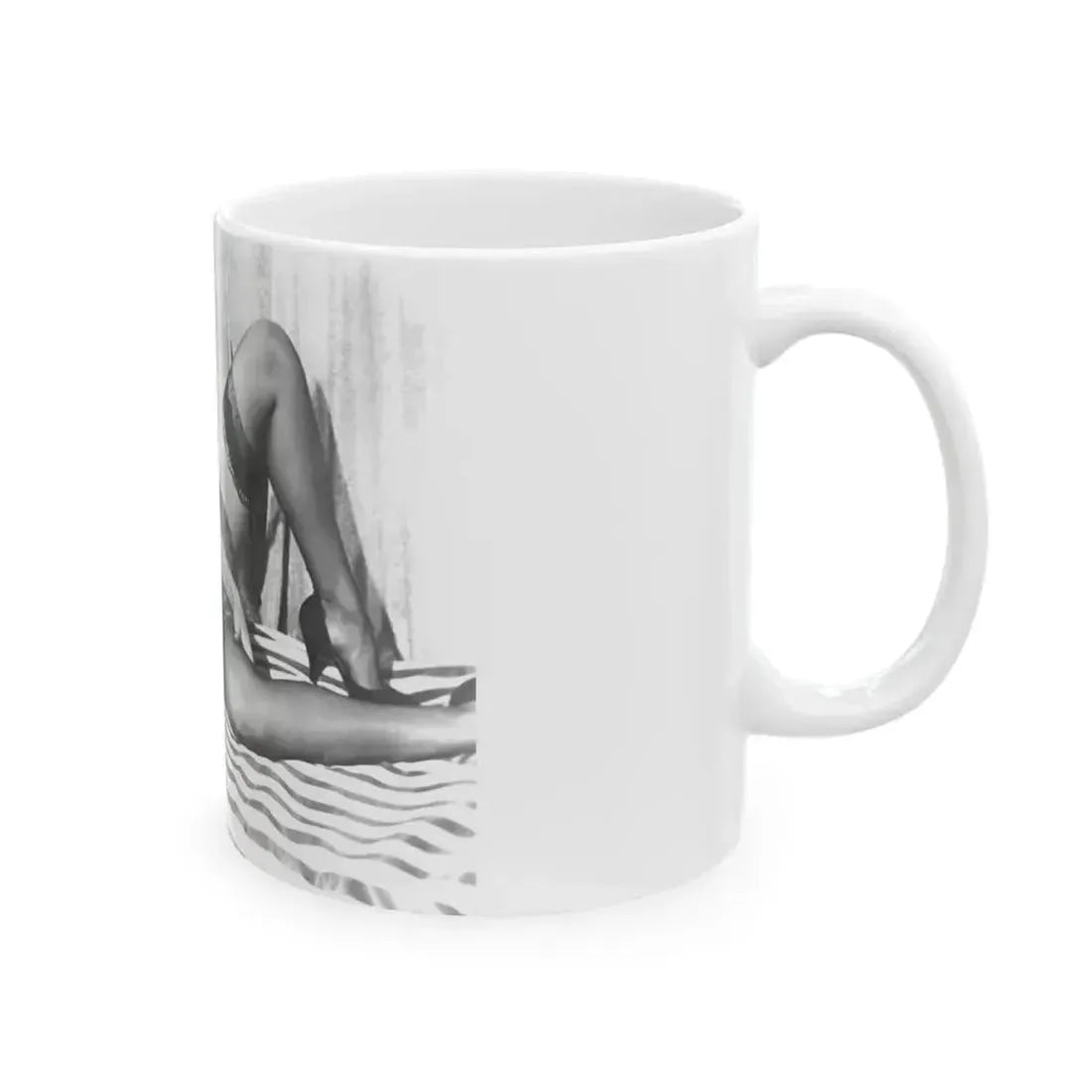 Bettie Page #668 (Vintage Female Icon) White Coffee Mug - Go Mug Yourself