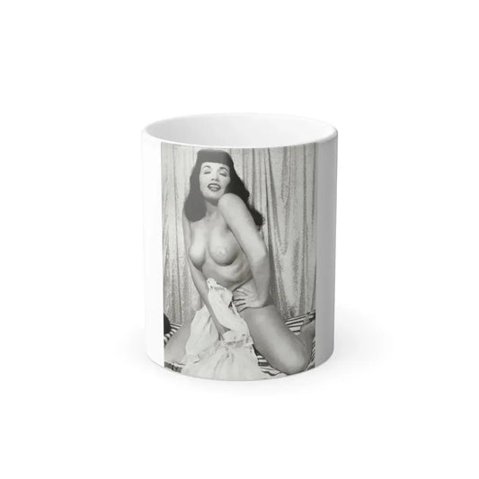 Bettie Page #669 (Vintage Female Icon) Color Changing Coffee Mug 11oz - Go Mug Yourself