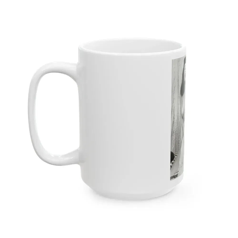 Bettie Page #669 (Vintage Female Icon) White Coffee Mug - Go Mug Yourself