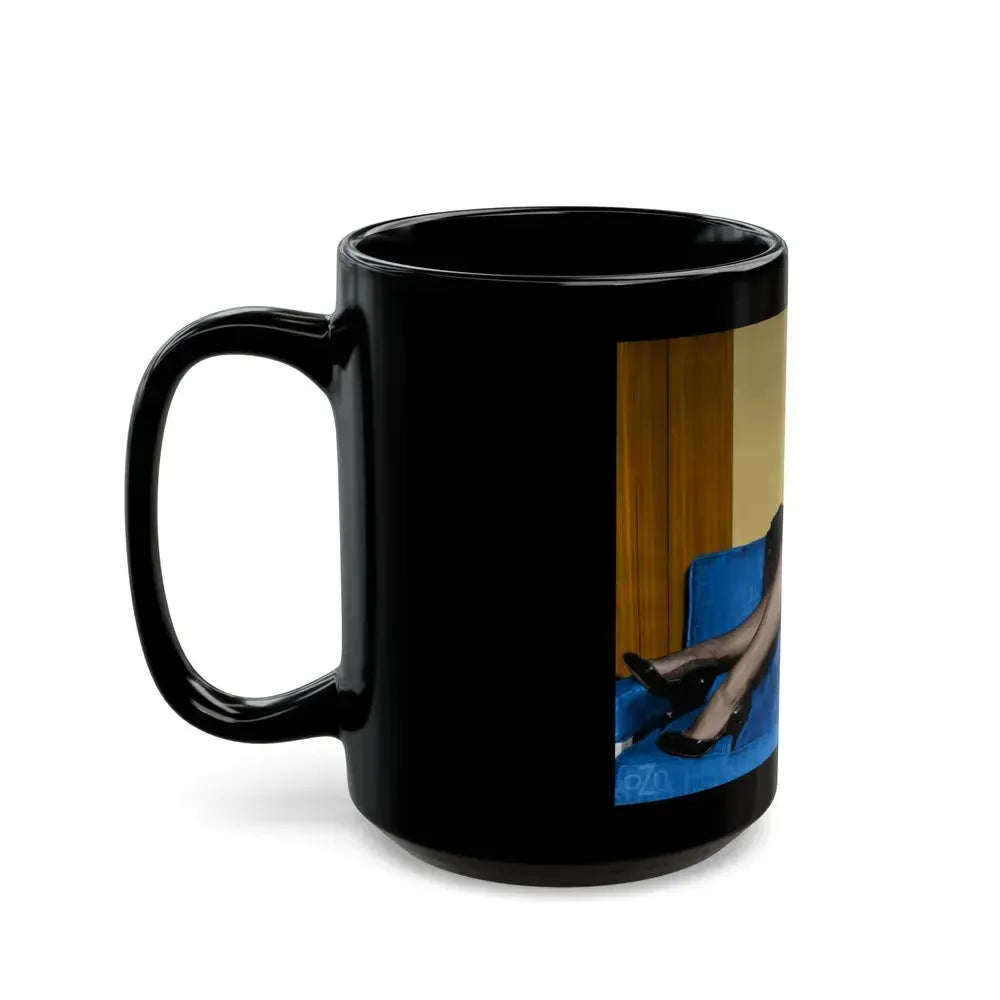 Bettie Page #67 (Vintage Female Icon) Black Coffee Mug - Go Mug Yourself