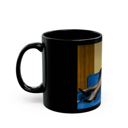 Bettie Page #67 (Vintage Female Icon) Black Coffee Mug - Go Mug Yourself