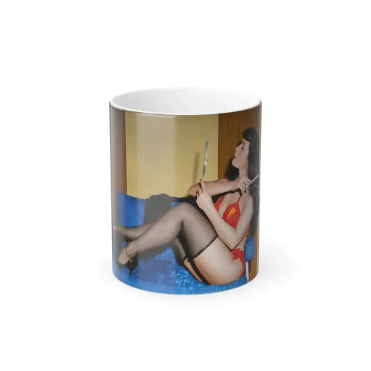 Bettie Page #67 (Vintage Female Icon) Color Changing Mug 11oz 11oz - Go Mug Yourself