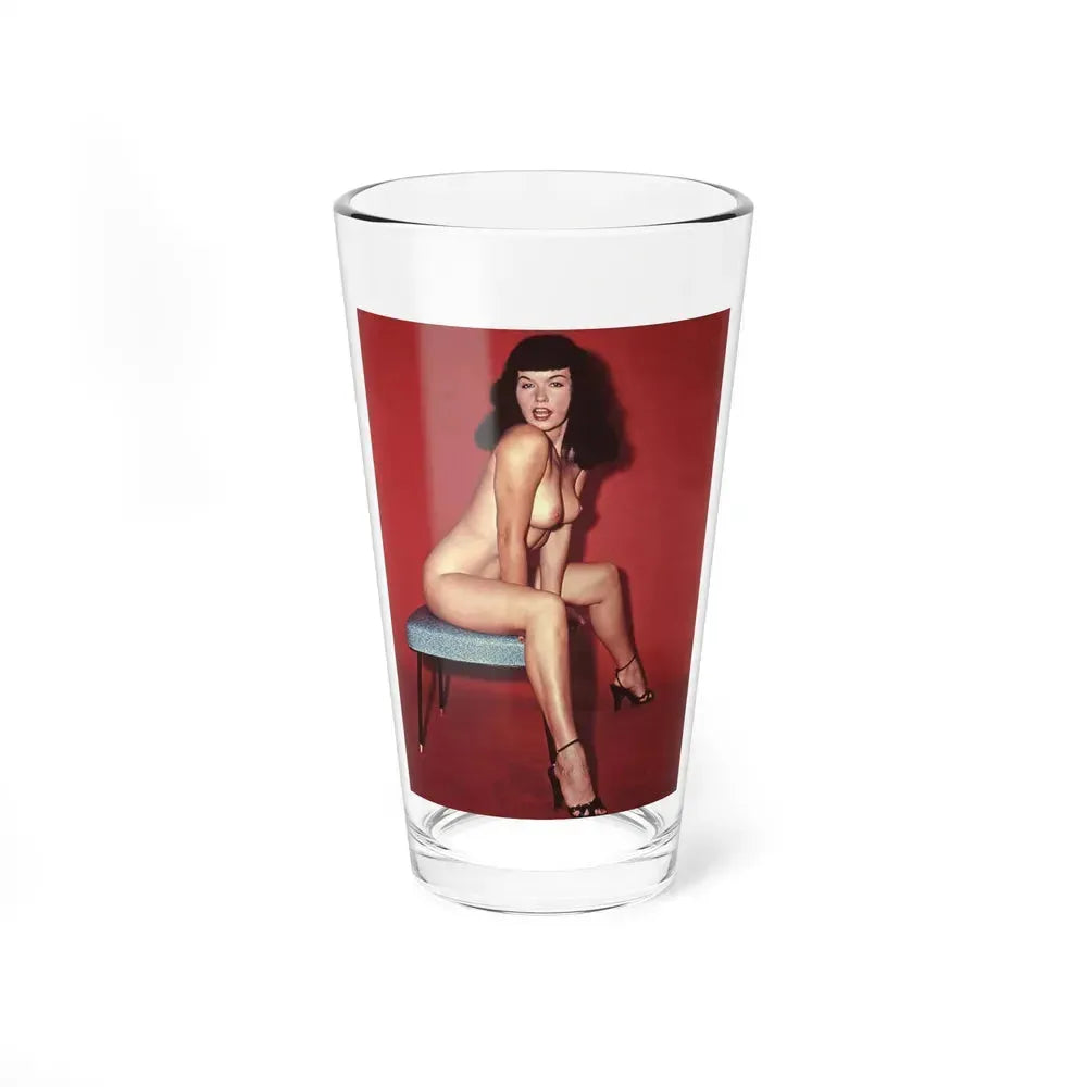 Bettie Page #670 (Vintage Female Icon) Pint Glass 16oz 16oz - Go Mug Yourself