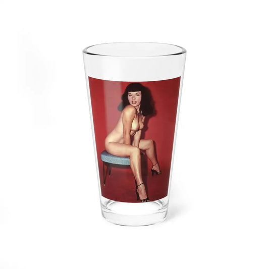 Bettie Page #670 (Vintage Female Icon) Pint Glass 16oz 16oz - Go Mug Yourself