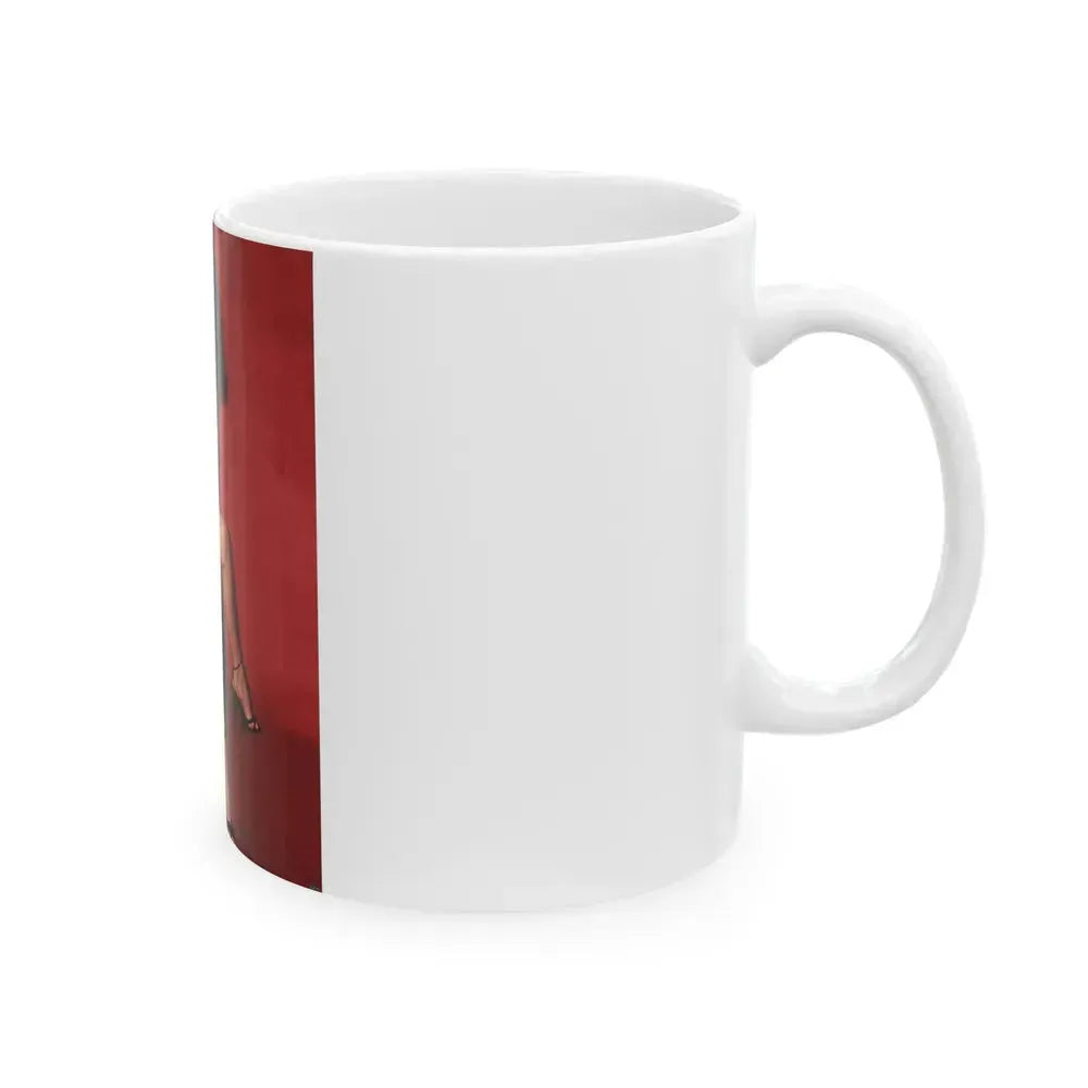 Bettie Page #670 (Vintage Female Icon) White Coffee Mug - Go Mug Yourself