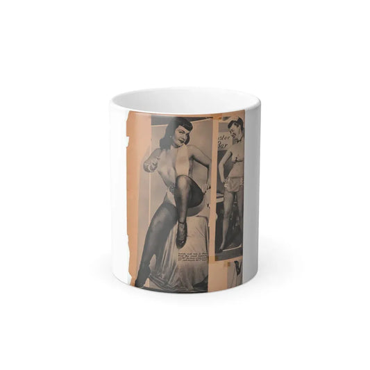 Bettie Page #68 (Vintage Female Icon) Color Changing Mug 11oz 11oz - Go Mug Yourself