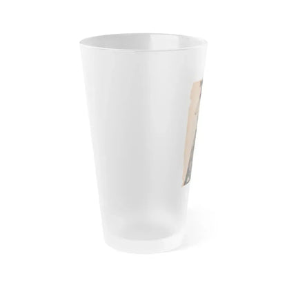 Bettie Page #68 (Vintage Female Icon) Frosted Pint Glass 16oz - Go Mug Yourself
