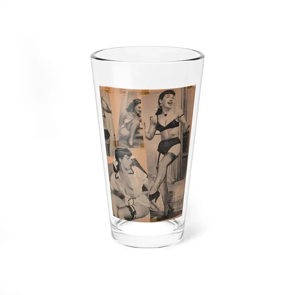 Bettie Page #69 (Vintage Female Icon) Pint Glass 16oz 16oz - Go Mug Yourself
