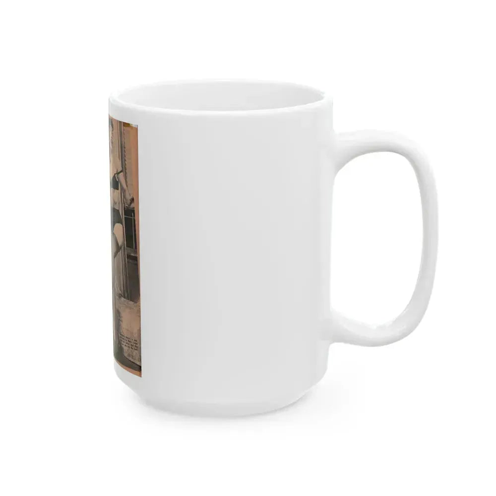 Bettie Page #69 (Vintage Female Icon) White Coffee Mug - Go Mug Yourself