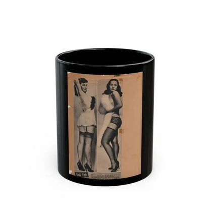 Bettie Page #70 (Vintage Female Icon) Black Coffee Mug 11oz - Go Mug Yourself