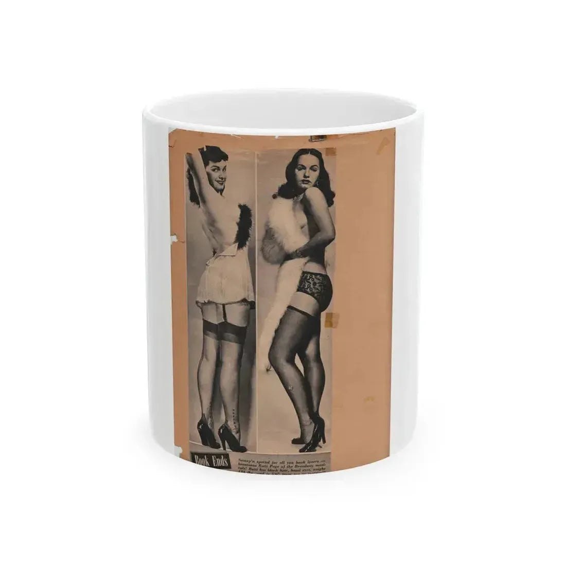 Bettie Page #70 (Vintage Female Icon) White Coffee Mug 11oz - Go Mug Yourself