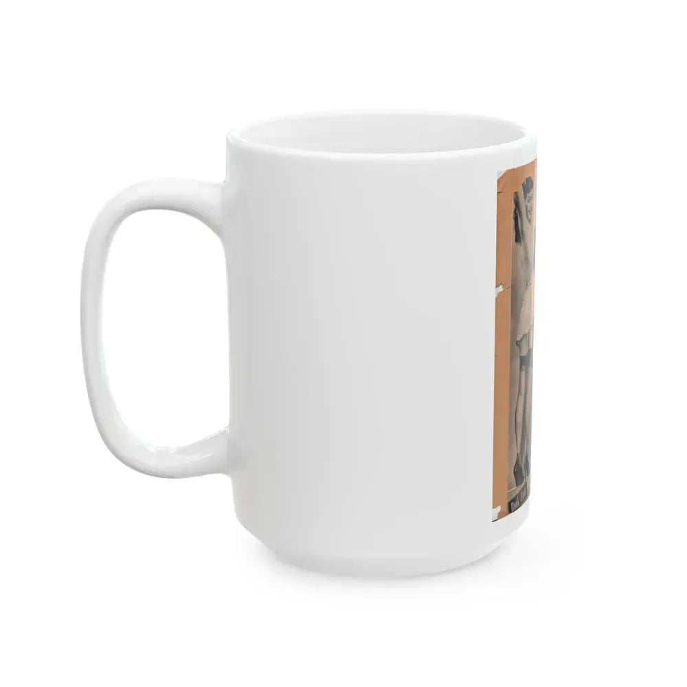 Bettie Page #70 (Vintage Female Icon) White Coffee Mug - Go Mug Yourself