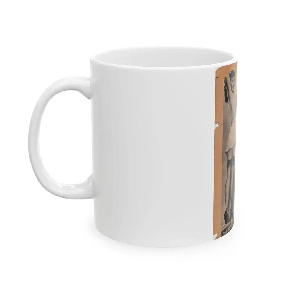 Bettie Page #70 (Vintage Female Icon) White Coffee Mug - Go Mug Yourself