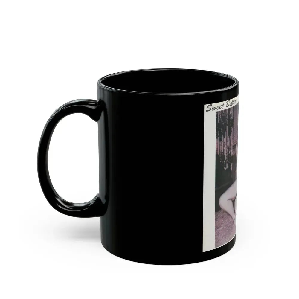 Bettie Page #71 (Vintage Female Icon) Black Coffee Mug - Go Mug Yourself