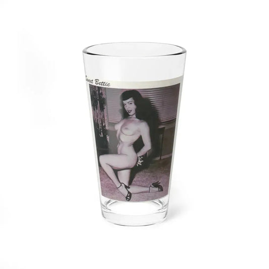 Bettie Page #71 (Vintage Female Icon) Pint Glass 16oz 16oz - Go Mug Yourself