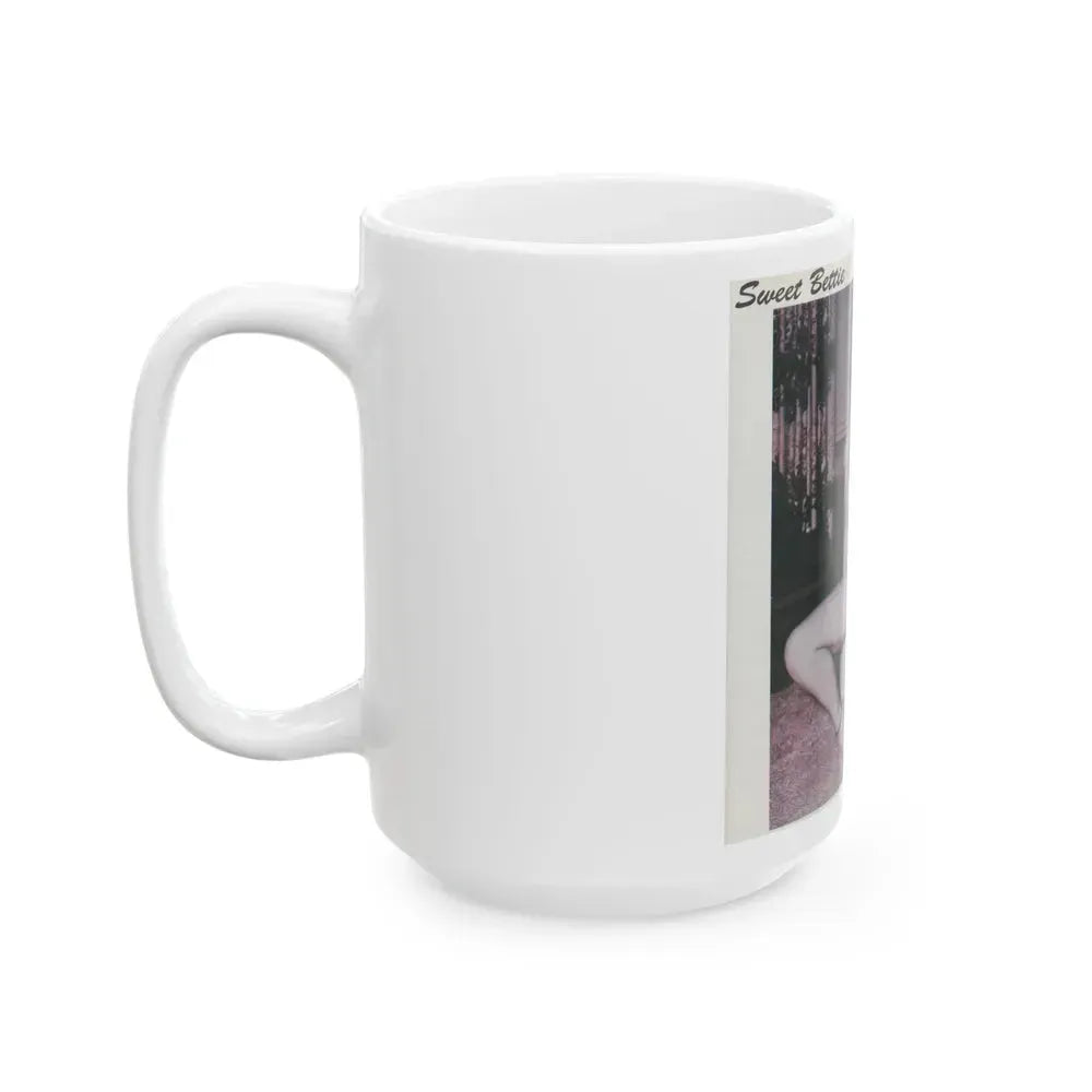 Bettie Page #71 (Vintage Female Icon) White Coffee Mug - Go Mug Yourself