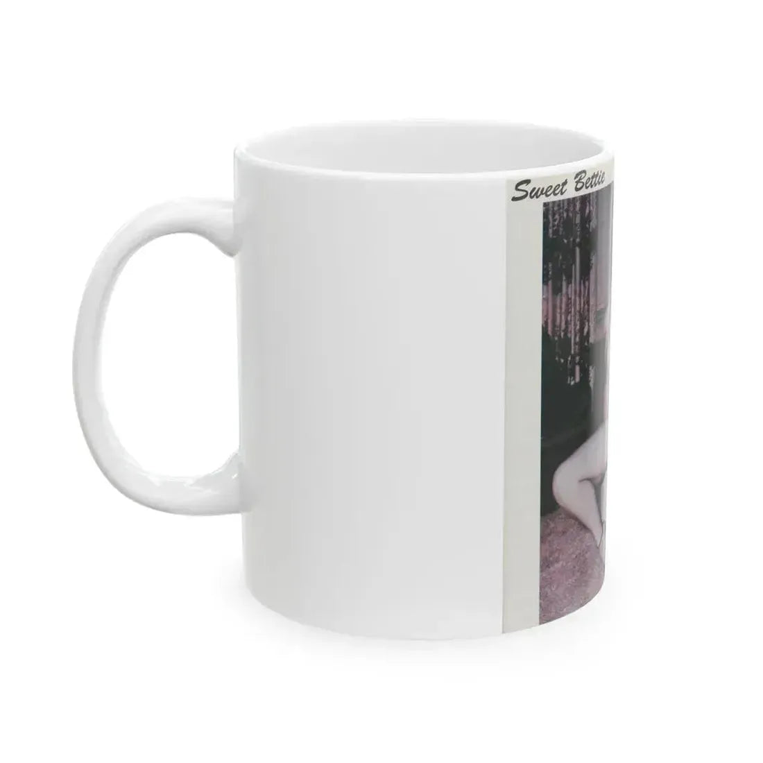 Bettie Page #71 (Vintage Female Icon) White Coffee Mug - Go Mug Yourself