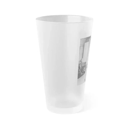 Bettie Page #72 (Vintage Female Icon) Frosted Pint Glass 16oz - Go Mug Yourself