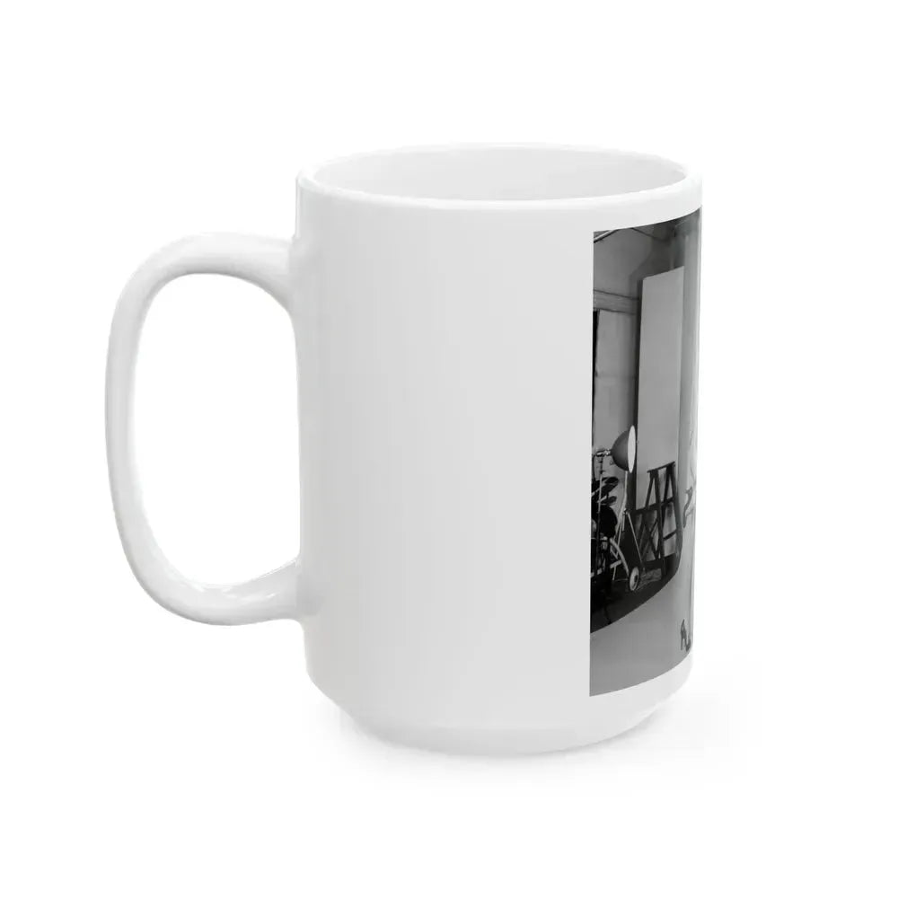 Bettie Page #72 (Vintage Female Icon) White Coffee Mug - Go Mug Yourself