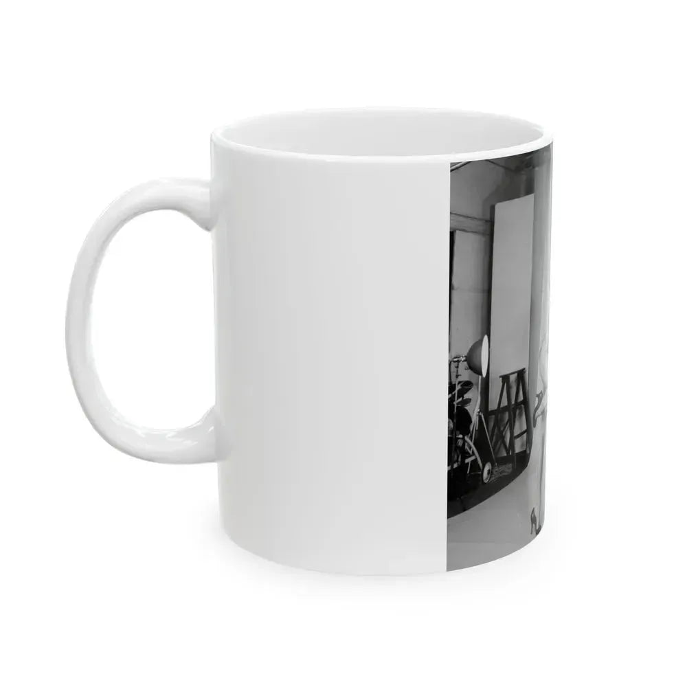 Bettie Page #72 (Vintage Female Icon) White Coffee Mug - Go Mug Yourself