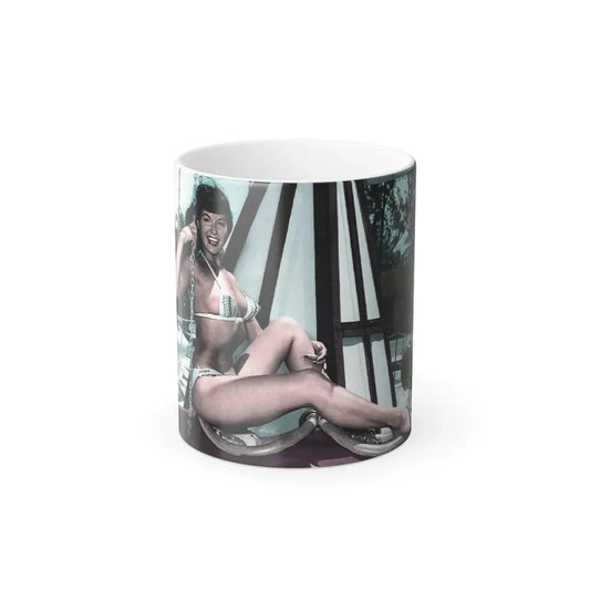 Bettie Page #722 (Vintage Female Icon) Color Changing Coffee Mug 11oz - Go Mug Yourself
