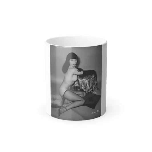 Bettie Page #73 (Vintage Female Icon) Color Changing Coffee Mug 11oz - Go Mug Yourself