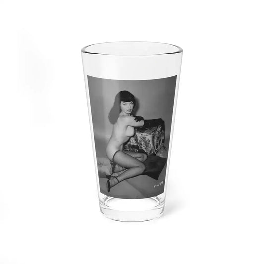 Bettie Page #73 (Vintage Female Icon) Pint Glass 16oz 16oz - Go Mug Yourself