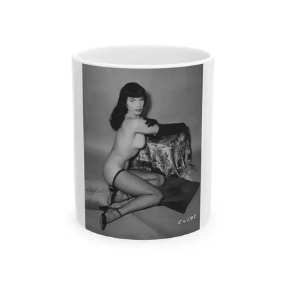 Bettie Page #73 (Vintage Female Icon) White Coffee Mug 11oz - Go Mug Yourself