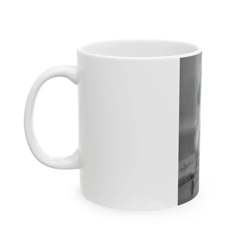 Bettie Page #73 (Vintage Female Icon) White Coffee Mug - Go Mug Yourself