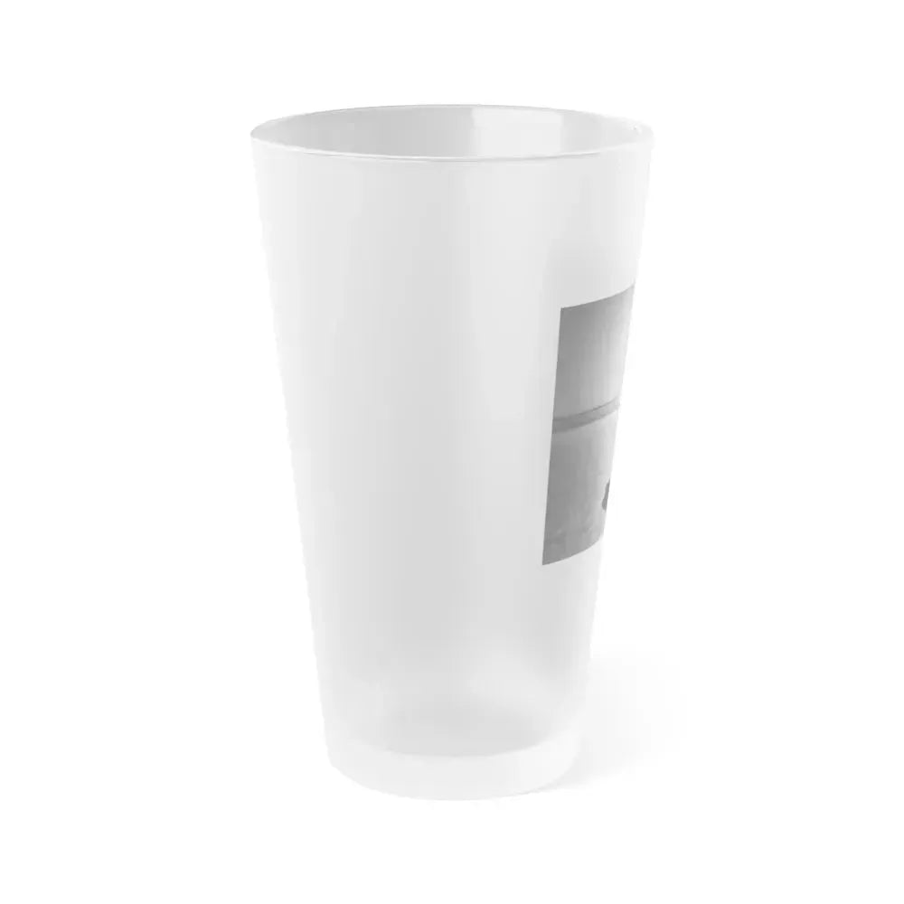Bettie Page #732 (Vintage Female Icon) Frosted Pint Glass 16oz - Go Mug Yourself