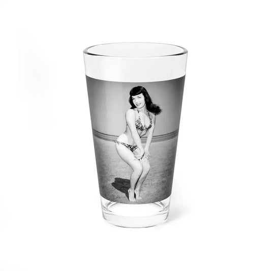 Bettie Page #732 (Vintage Female Icon) Pint Glass 16oz 16oz - Go Mug Yourself