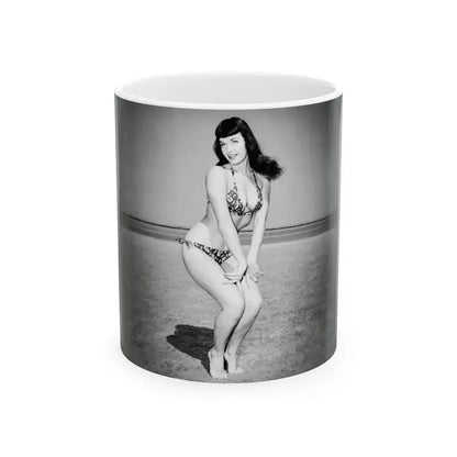 Bettie Page #732 (Vintage Female Icon) White Coffee Mug 11oz - Go Mug Yourself