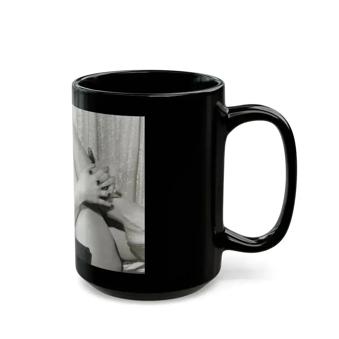 Bettie Page #743 (Vintage Female Icon) Black Coffee Mug - Go Mug Yourself