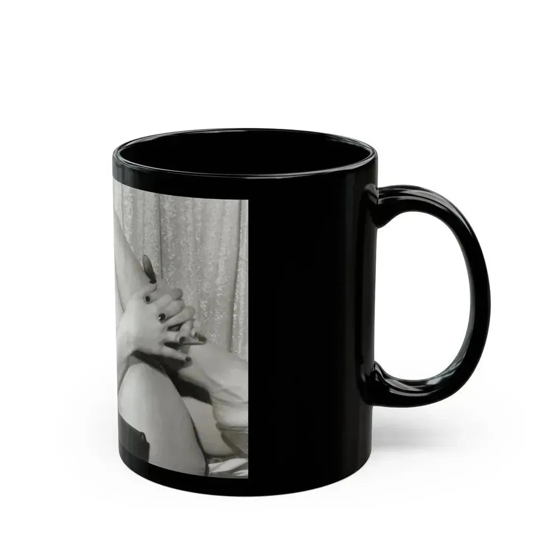 Bettie Page #743 (Vintage Female Icon) Black Coffee Mug - Go Mug Yourself