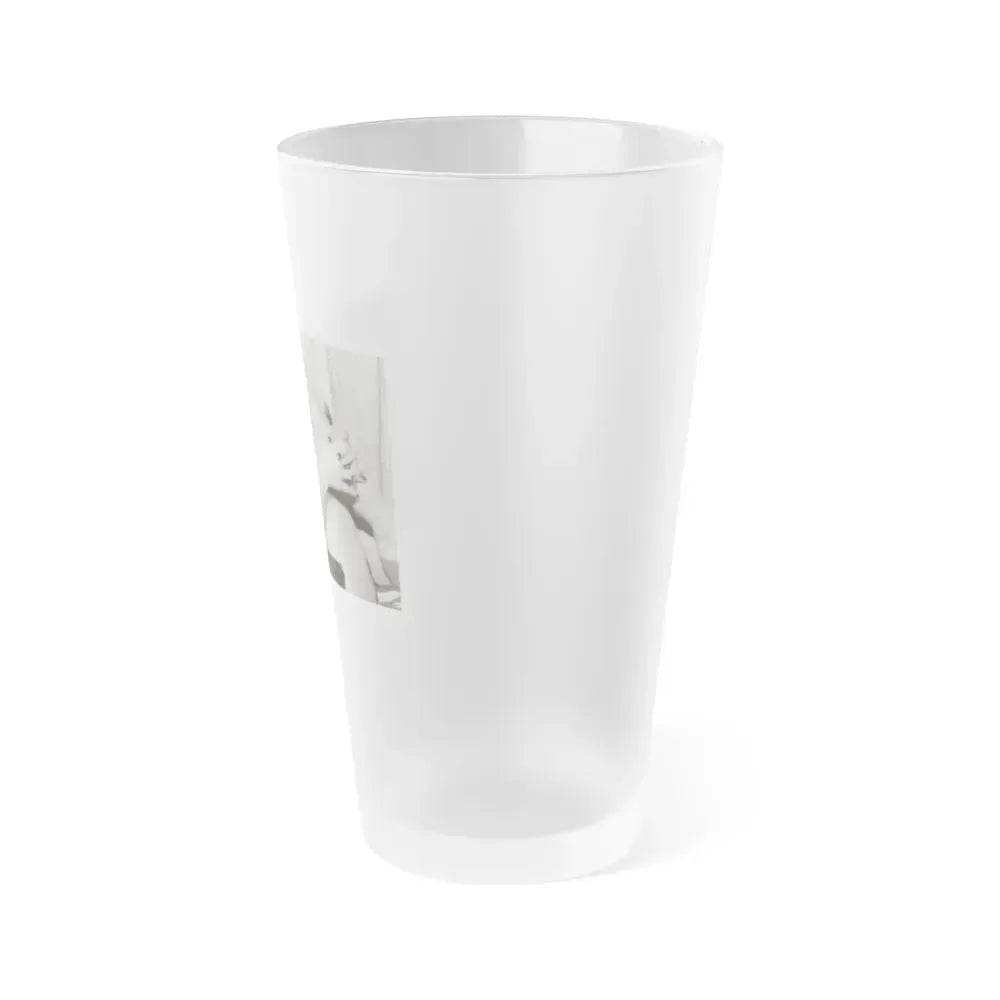 Bettie Page #743 (Vintage Female Icon) Frosted Pint Glass 16oz - Go Mug Yourself