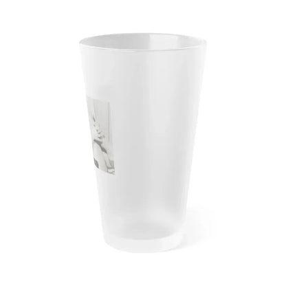 Bettie Page #743 (Vintage Female Icon) Frosted Pint Glass 16oz - Go Mug Yourself