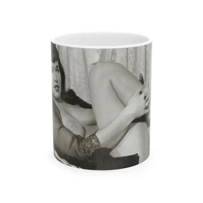 Bettie Page #743 (Vintage Female Icon) White Coffee Mug 11oz - Go Mug Yourself