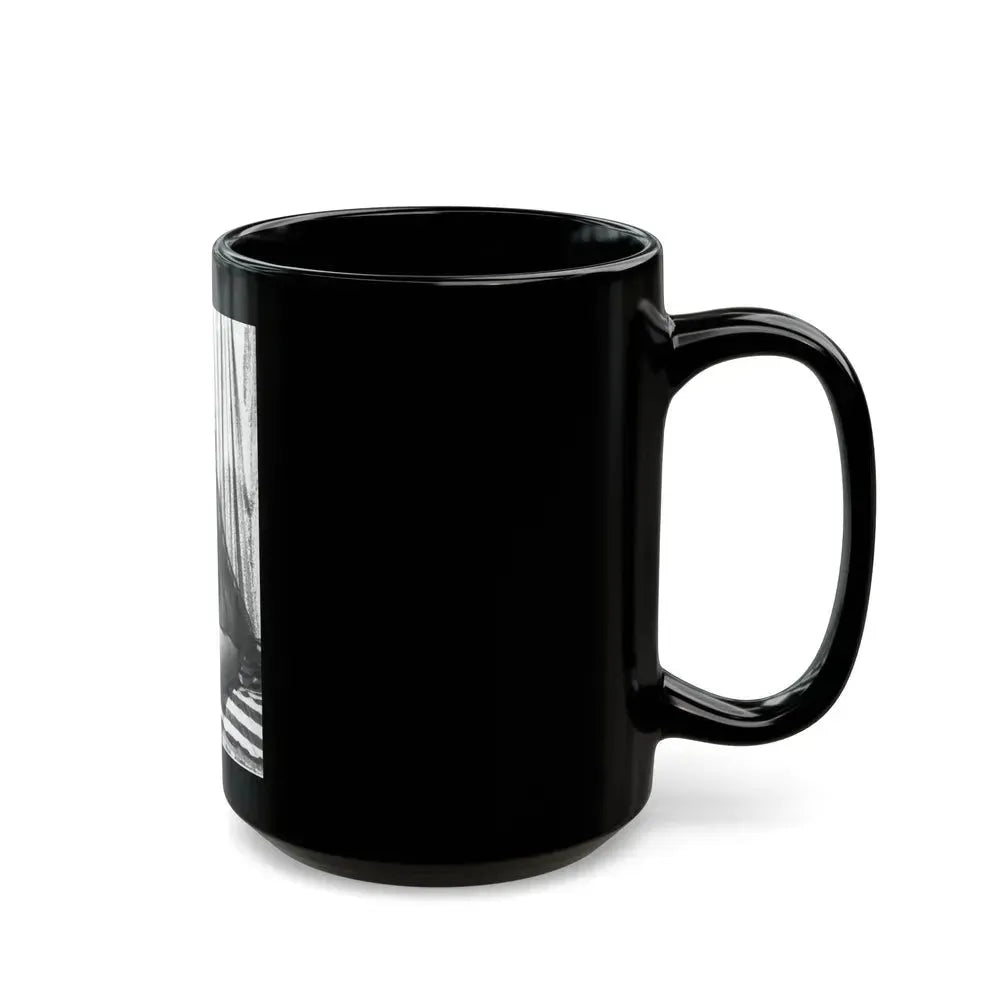 Bettie Page #744 (Vintage Female Icon) Black Coffee Mug - Go Mug Yourself