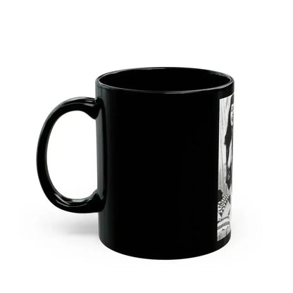 Bettie Page #744 (Vintage Female Icon) Black Coffee Mug - Go Mug Yourself