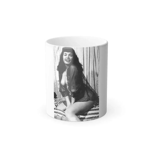 Bettie Page #744 (Vintage Female Icon) Color Changing Coffee Mug 11oz - Go Mug Yourself